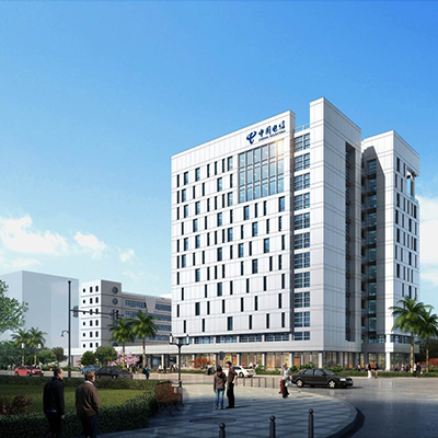 中國電信通訊大樓安裝建築減震支座